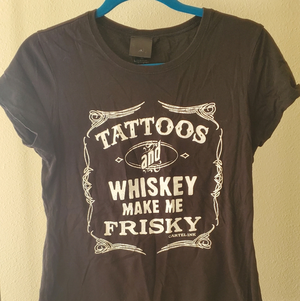 Whiskey bottle tee